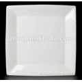 hotsale fully vitrified 6" -12" plain white porcelain square plate